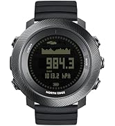 NORTH EDGE Apache D Dive Watch for Men 50M Free Dive Computer, Digital Compass, Altimeter, Barome...