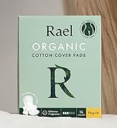 Rael Organic Cotton Cover Pads - Regular Absorbency, Unscented, Ultra Thin Pads with Wings for Wo...