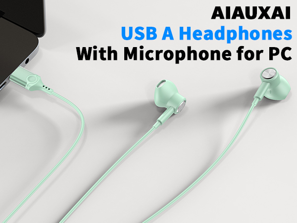 usb earbuds with microphone for pc