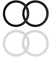 Phivan 4 Pack Kitchen Sink Gasket, 3-1/2 Inch Sink Drain Gasket Seal Rings, 2 Rubber & 2 Paper Wa...