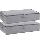 YheenLf Underbed Storage Box, 23.6 x 11.8 x 5.9 Inch Clothes Organizer With Sturdy Structure and ...