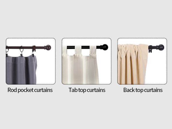 curtain rods for living room