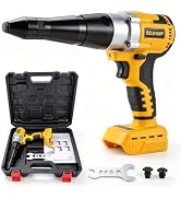 Cordless Rivet Gun Tool for Dewalt 20V Max Battery(No Battery), Brushless Electric Automatic Rive...