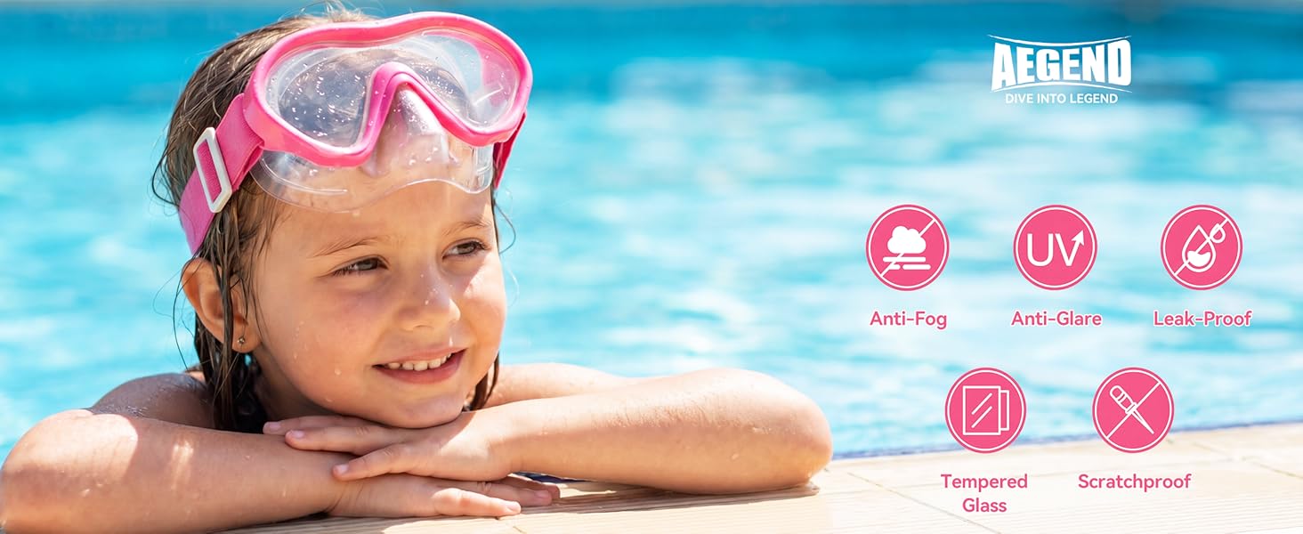 swim goggles with nose cover