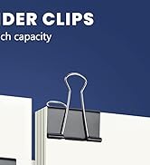 72 Pcs 2 Inch Binder Clips