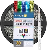 Armacost Lighting RibbonFlex Home Multi-Color LED Tape Light 30 LEDs/Meter, 8.2ft (2.5m) 613210