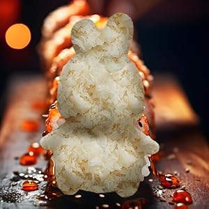 Remove the mold and get animal shaped rice.