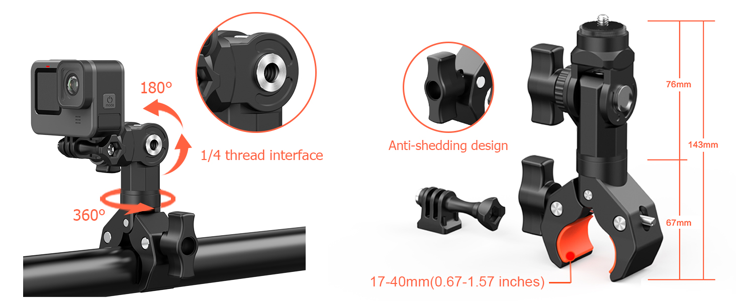 insta360 motorcycle mount