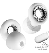 RIFOVN Ear Plugs for Sleeping, Reusable Silicone Earplugs with 28dB Noise Reduction, Noise Cancel...