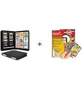 EVORETRO TopLoader Binder 35pt-55pt & 400 Perfect Fit Sleeves – Protect Pokemon, MTG, YugiOh, Lor...