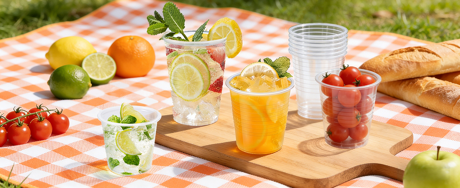 disposable plastic cups