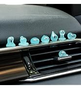 Rislobx Water Drop Ghost Car Dashboard Decor, 8PCS Fun Ghost Car Dash Decorations Car Rear View M...