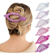 French Flat Hair Clips for Women - 6Pcs Flat Hair Claws for Thin Thick Hair Strong Hold No Slip G...