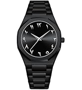 Gosasa Fashion Men's Quartz Watch with Middle Eastern Arabic Numeral Dial Design Stylish Stainles...