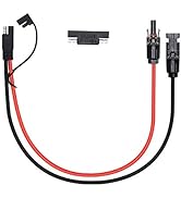 SinLoon Solar to SAE Connectors Adapter, 10AWG Solar Panel Connector Cable, PV Extension Cable Wi...