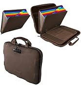 Fireproof Document Box, Hard Case Fireproof File Organizer Box with Lock and 13 Pocket Accordion ...