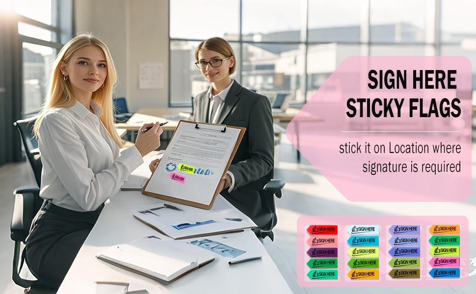 sign here tabs