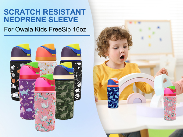 owala kids, owala kids water bottle, owala kids sleeve
