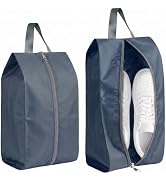 FMLIUY 2 Pack Mesh Shoe Bags for Travel Breathable Drawstring Sneaker Pouches 13.4''x6.7''x4.7'' ...