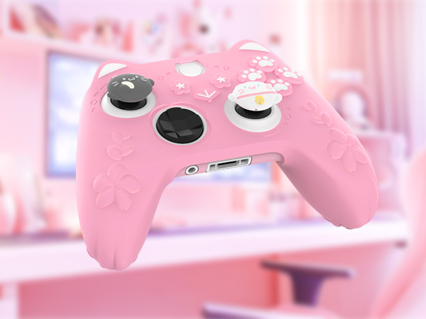 PlayVital Cherry Blossoms Kitten Protective Silicone Cover