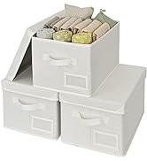 GRANNY SAYS Fabric Storage Bins with Lids, Shelf Organizer for Closet, Clothes Storage Bins, Clos...