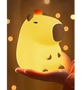 YuanDian Orange Capybara Night Light - Gift for Women, Teen Girls, and Babies. Decorate Kids' Bed...