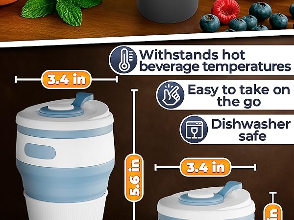 camping mug with lid hiking accessories reusable coffee cups with lids kids cups leak proof