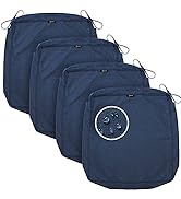 SUNROX FadeShield Outdoor Cushion Covers Replacement 24x24x4 Inch, Set of 4, Water-, Stain-, UV F...