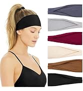 Huachi Women's Headbands Non Slip Fashion Headbands for Women's Hair Workout Yoga Exercise Sweat ...
