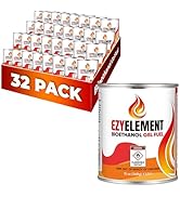 High-Performance Bioethanol Gel Fuel Cans - Clean Burning & Low Odor for Indoor & Outdoor Firepla...