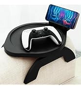 AISONGDONG Couch Arm Table Tray, Sofa Clip on Tray Tables with 360° Phone Holder, Bamboo Arm Rest...