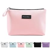 Cosmetic Bags for Women Small Makeup Bag for Purse Pu Leather Makeup Pouch Travel Makeup Bag with...