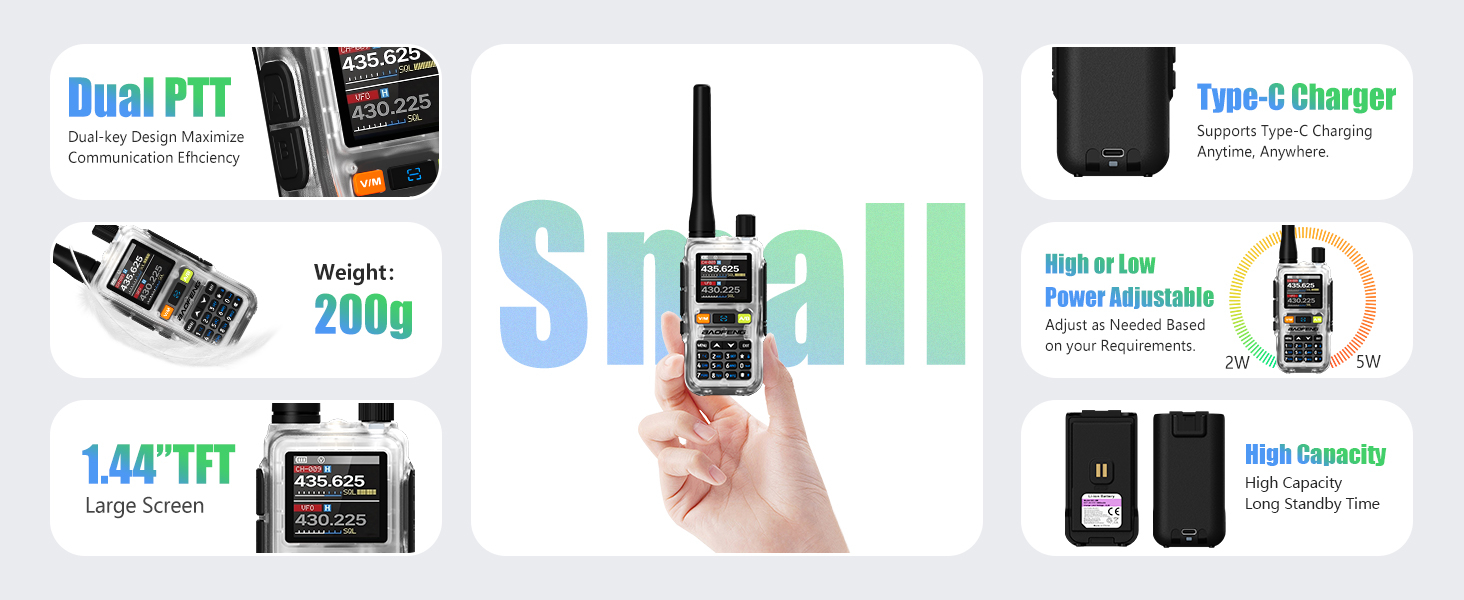 03 BAOFENG uv-5r mini Transparent Function