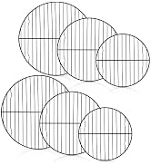 P&P CHEF Round Cooling Rack Set, Round Wire Racks for Cooking Baking, Fit Air Fryer & Oven, Stain...