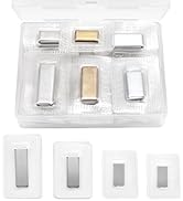 SEMINI Hidden Sew Magnetic Snap Invisible Hidden Sew in PVC Hidden Purse Closure for Fastener Han...