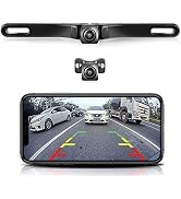 WiFi Car Wireless Backup Camera, GreenYi 5G 720P HD Car License Plate Rear / Front View Reverse C...