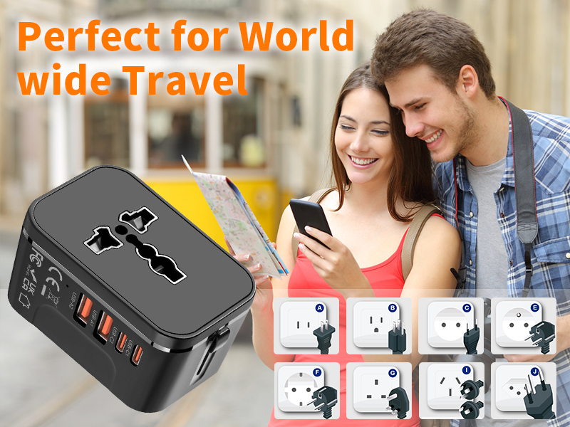 all in one universal international plug outlet converter power adapter charger TYPE G C A I B N L E