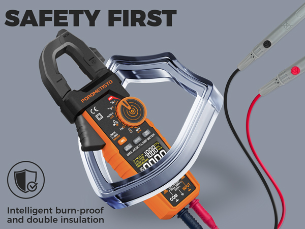 SAFETY FIRST: Intelligent burn-proof and double insulation