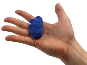 Blue clay in hand