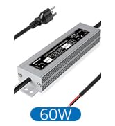 SUNVIE 60W LED Driver 12V DC Waterproof IP67 LED Power Supply, 120V to 12V Transformer Constant V...
