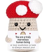 Positive Mushroom Decor Gift for Women Men Inspirational Birthday Gift | Cheer Up Thinking Of You...