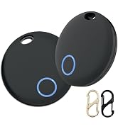 Tracker Tags 2 Pack, Luggage Tracking Compatible With TUYA APP, iOS and Android, Key Finder Locat...