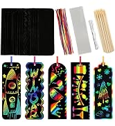 PEASUG Scratch Art, 40 Sets 5 Styles Scratch Art for Kids, Rainbow Scratch Paper Art Sets, Magic ...