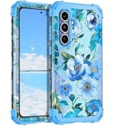 Hekodonk for Galaxy S25 FE Case,Three Layer Heavy Duty Shockproof Protection Hard Plastic+Soft Si...