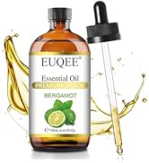 EUQEE Bergamot Essential Oil 118ml Pure Bergamot Oil for Aromatherapy, Diffuser, Sopa Candle Maki...