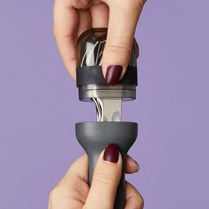ZOKU Pocket Utensil Set Charcoal fork knife spoon in travel case