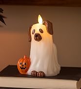 Spooky Ghost Pup Flameless Candle