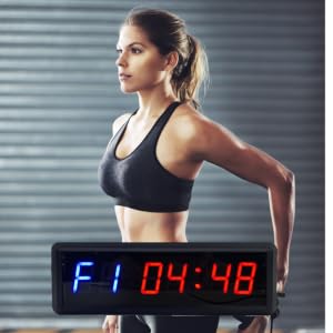 1.5 interval gym timer countdown clock wall digital workout tabata