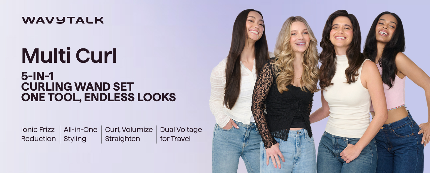 wavytalk 5 in 1 curling iron set