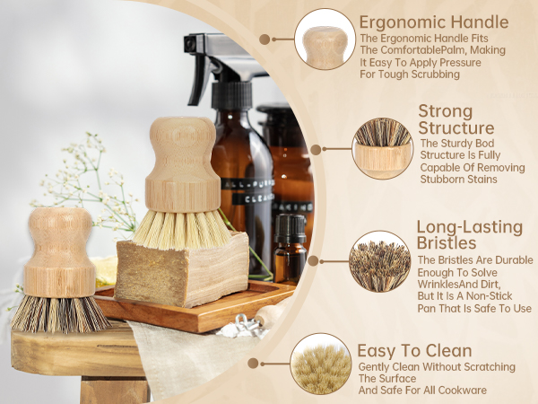 bamboo dish brush